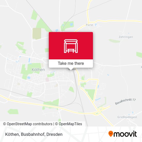 Карта Köthen, Busbahnhof