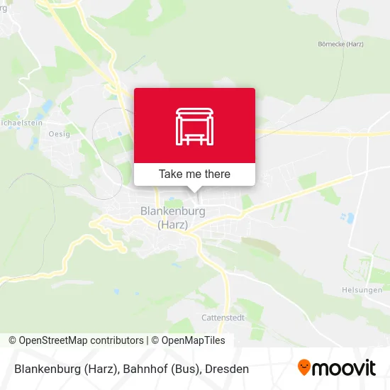 Карта Blankenburg (Harz), Bahnhof (Bus)