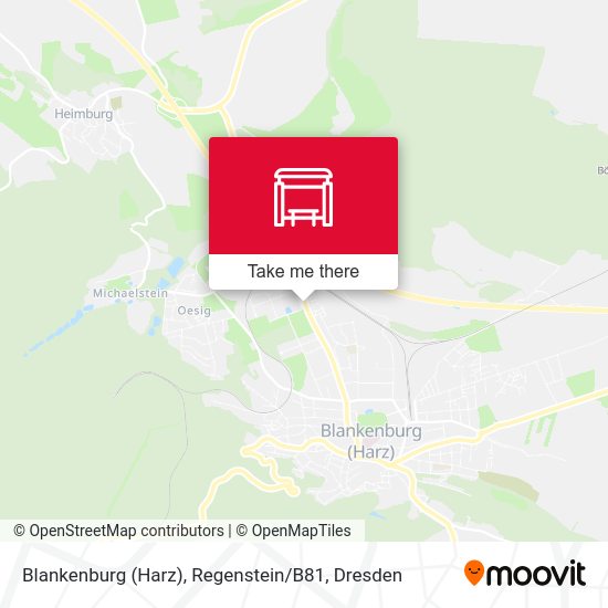 Карта Blankenburg (Harz), Regenstein / B81