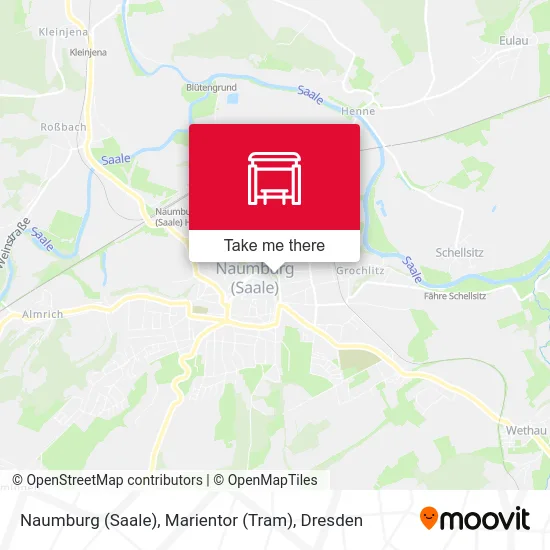 Карта Naumburg (Saale), Marientor (Tram)