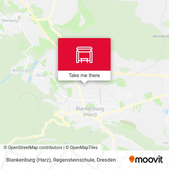 Карта Blankenburg (Harz), Regensteinschule