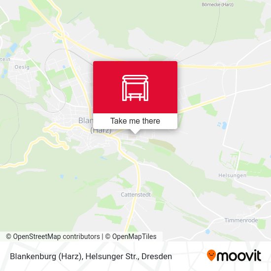 Карта Blankenburg (Harz), Helsunger Str.