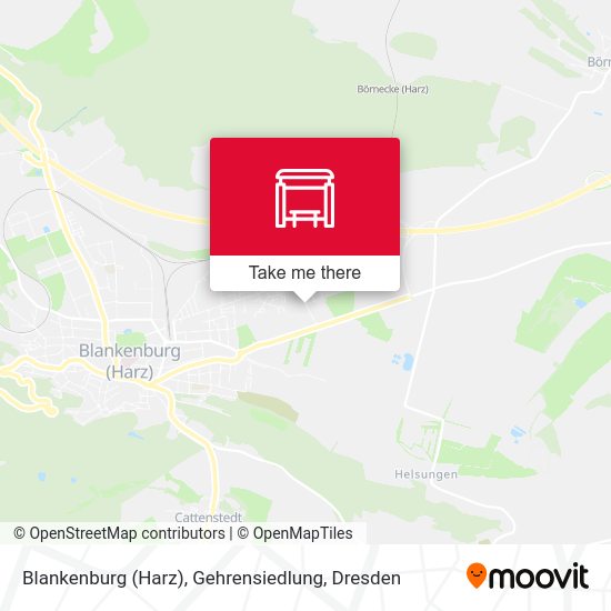 Карта Blankenburg (Harz), Gehrensiedlung