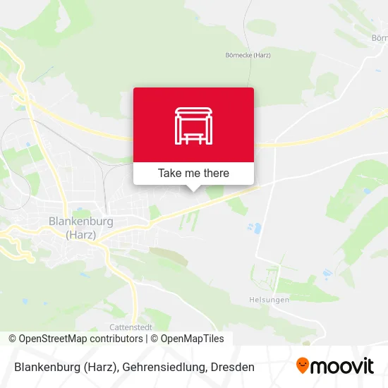 Карта Blankenburg (Harz), Gehrensiedlung