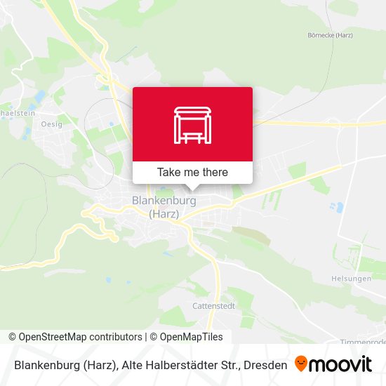 Карта Blankenburg (Harz), Alte Halberstädter Str.