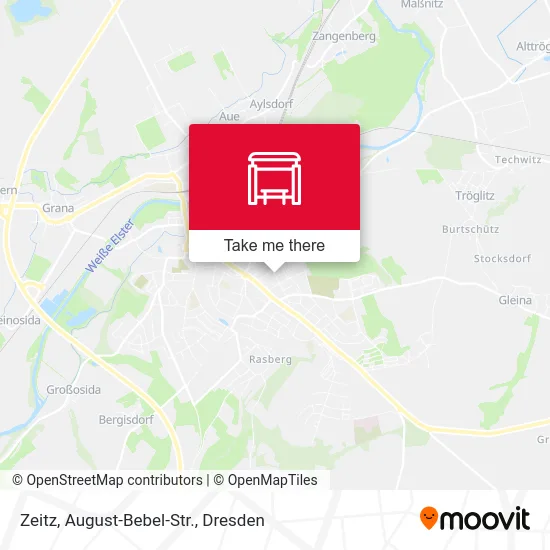 Карта Zeitz, August-Bebel-Str.