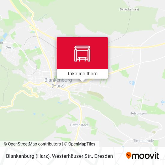 Карта Blankenburg (Harz), Westerhäuser Str.