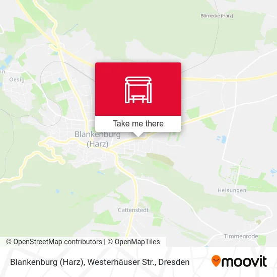 Карта Blankenburg (Harz), Westerhäuser Str.