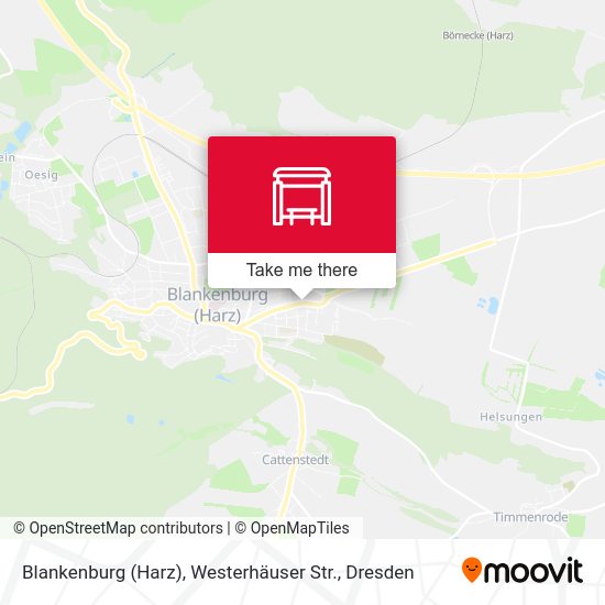 Карта Blankenburg (Harz), Westerhäuser Str.