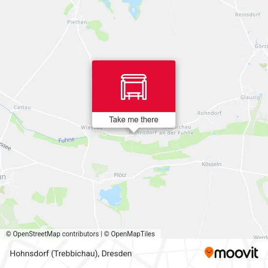 Карта Hohnsdorf (Trebbichau)