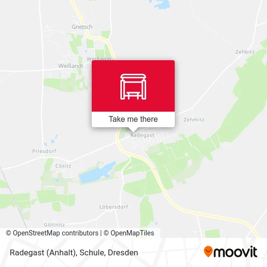 Radegast (Anhalt), Schule map