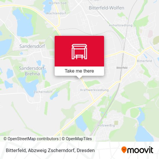 Карта Bitterfeld, Abzweig Zscherndorf