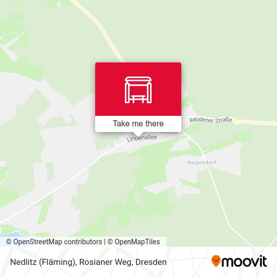 Карта Nedlitz (Fläming), Rosianer Weg