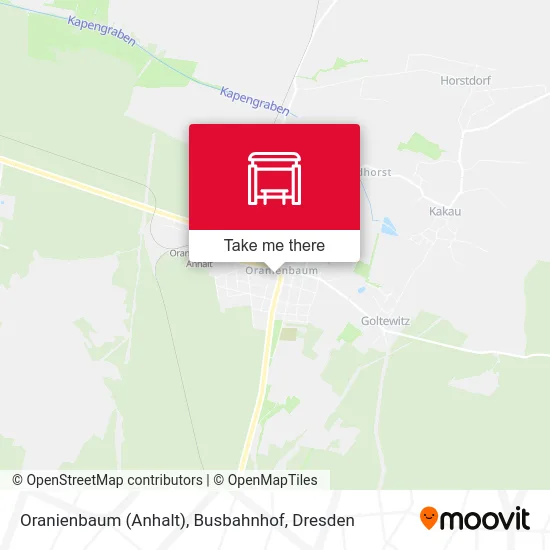 Карта Oranienbaum (Anhalt), Busbahnhof