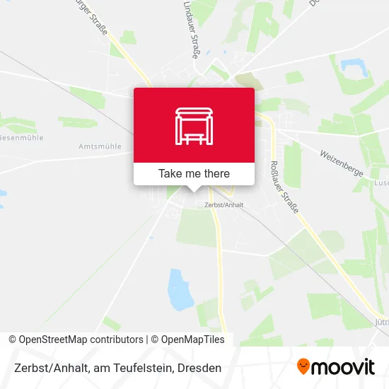 Карта Zerbst/Anhalt, am Teufelstein