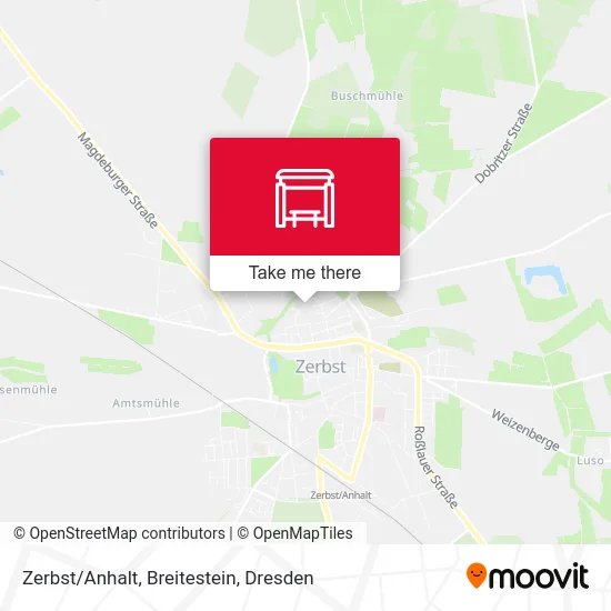 Карта Zerbst/Anhalt, Breitestein