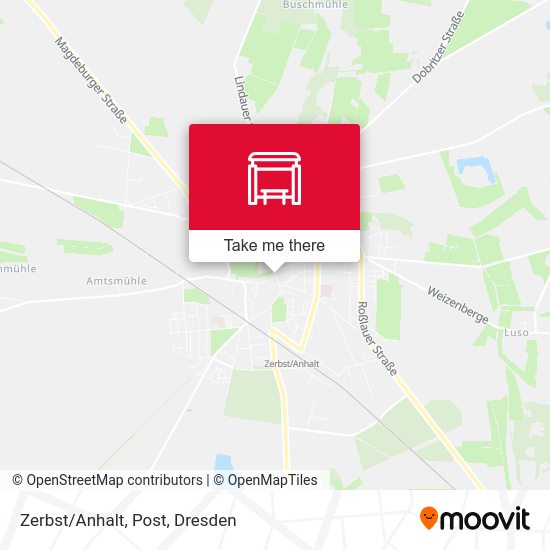 Карта Zerbst/Anhalt, Post