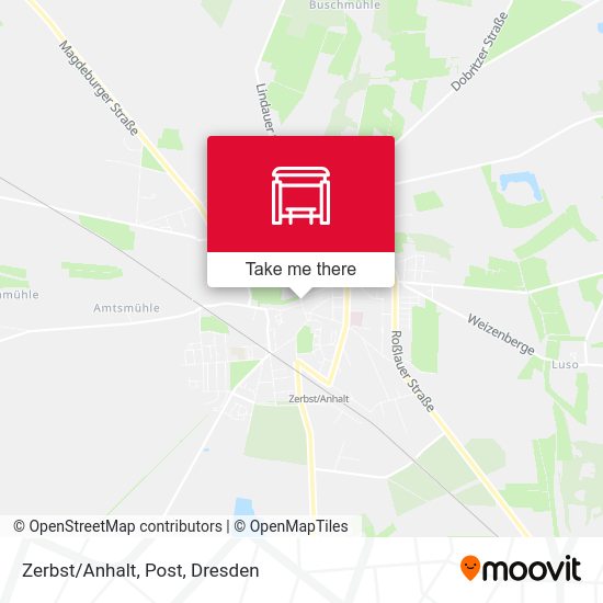 Карта Zerbst/Anhalt, Post