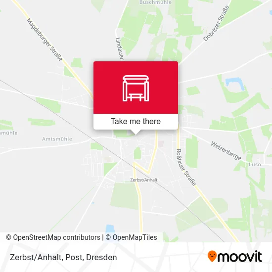 Карта Zerbst/Anhalt, Post