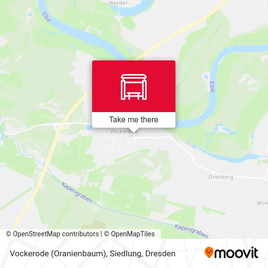 Карта Vockerode (Oranienbaum), Siedlung