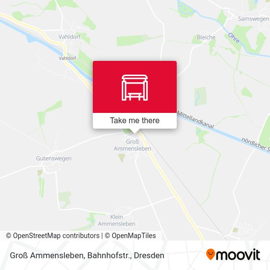 Карта Groß Ammensleben, Bahnhofstr.