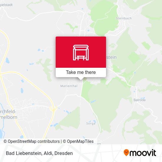 Карта Bad Liebenstein, Aldi