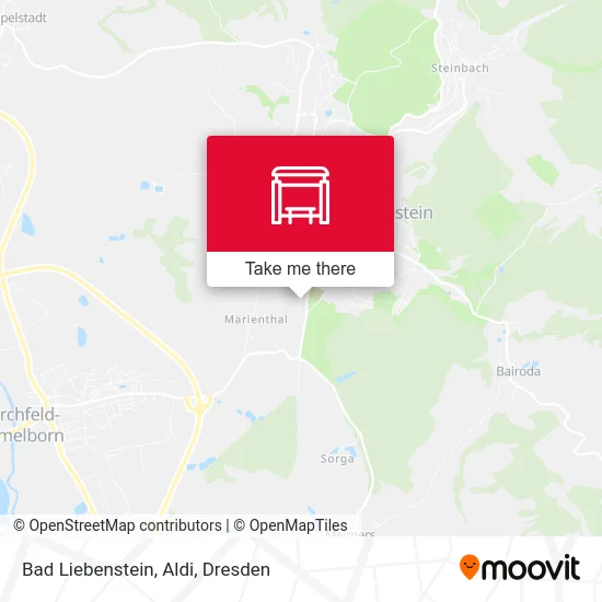 Карта Bad Liebenstein, Aldi
