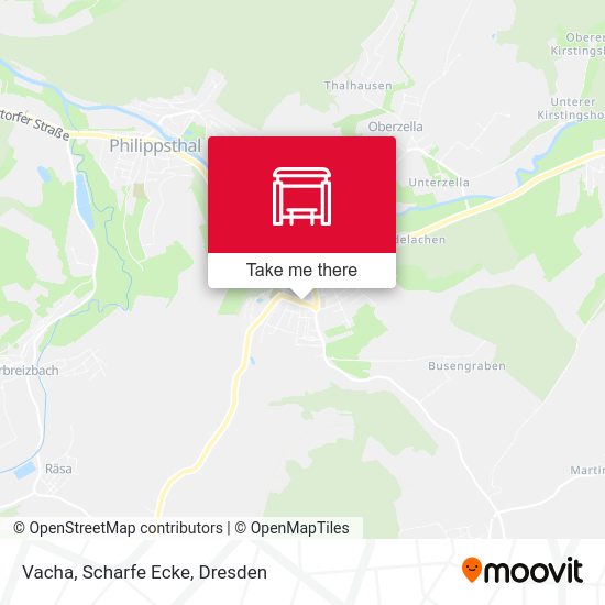 Карта Vacha, Scharfe Ecke