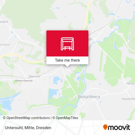 Карта Untersuhl, Mitte
