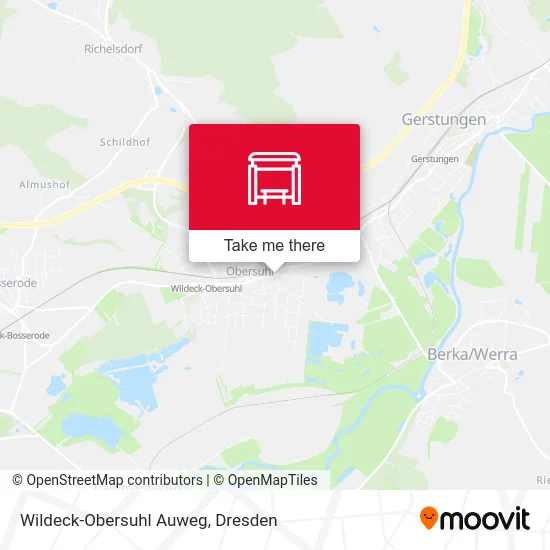 Карта Wildeck-Obersuhl Auweg