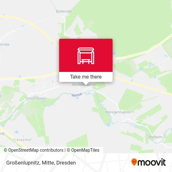 Карта Großenlupnitz, Mitte