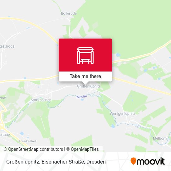 Карта Großenlupnitz, Eisenacher Straße