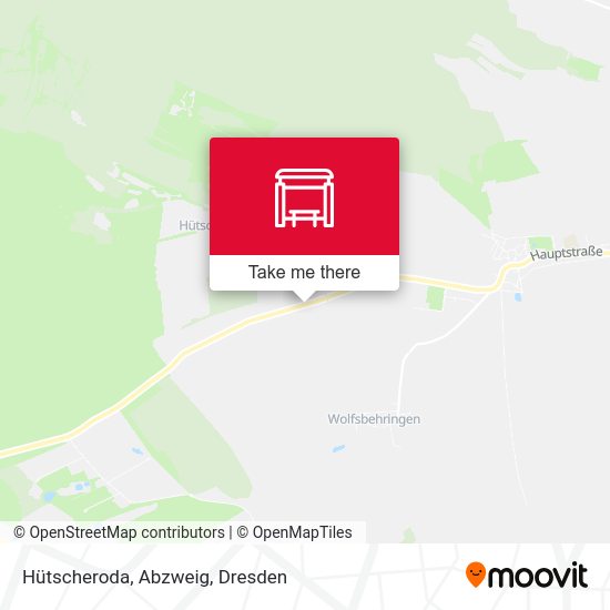 Карта Hütscheroda, Abzweig