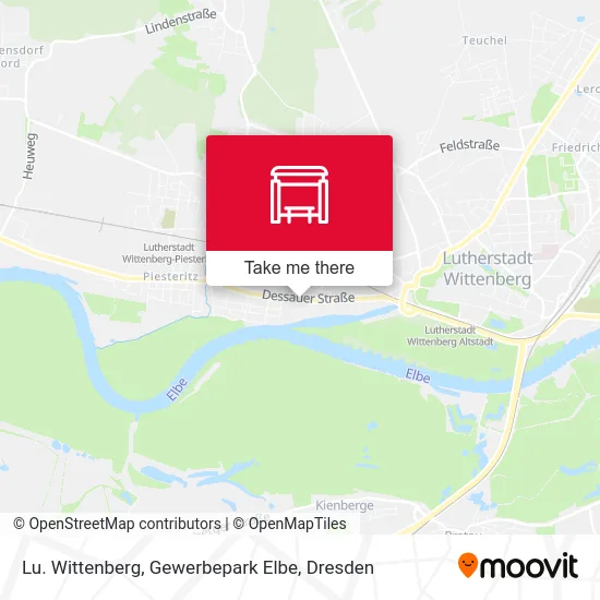 Карта Lu. Wittenberg, Gewerbepark Elbe