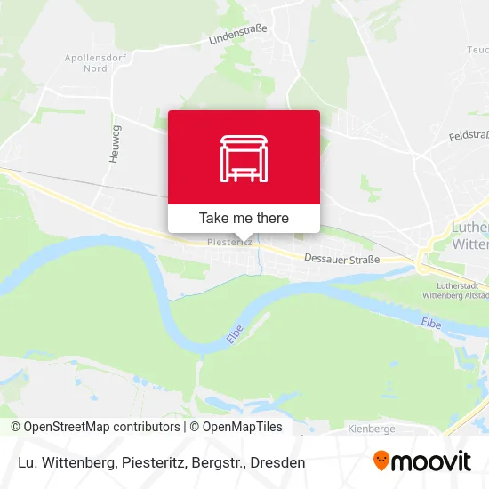 Карта Lu. Wittenberg, Piesteritz, Bergstr.