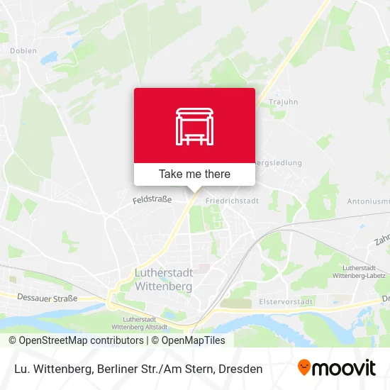 Карта Lu. Wittenberg, Berliner Str. / Am Stern