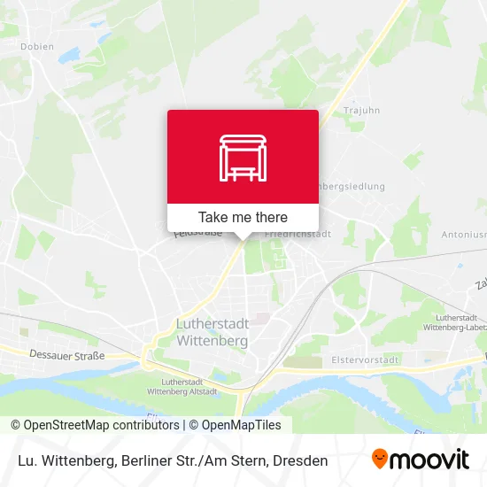 Карта Lu. Wittenberg, Berliner Str. / Am Stern