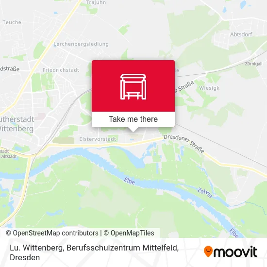 Карта Lu. Wittenberg, Berufsschulzentrum Mittelfeld