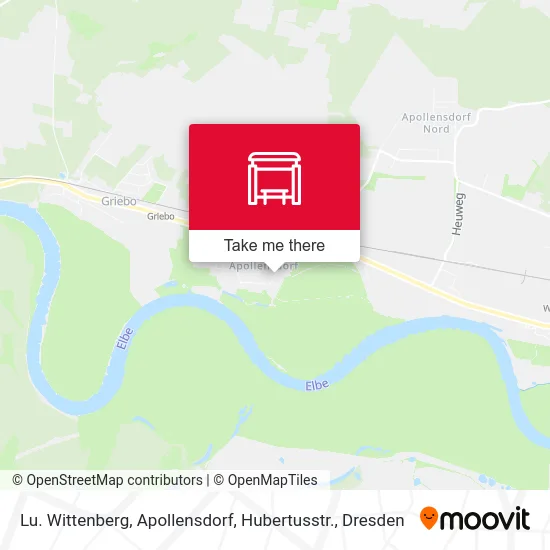 Карта Lu. Wittenberg, Apollensdorf, Hubertusstr.