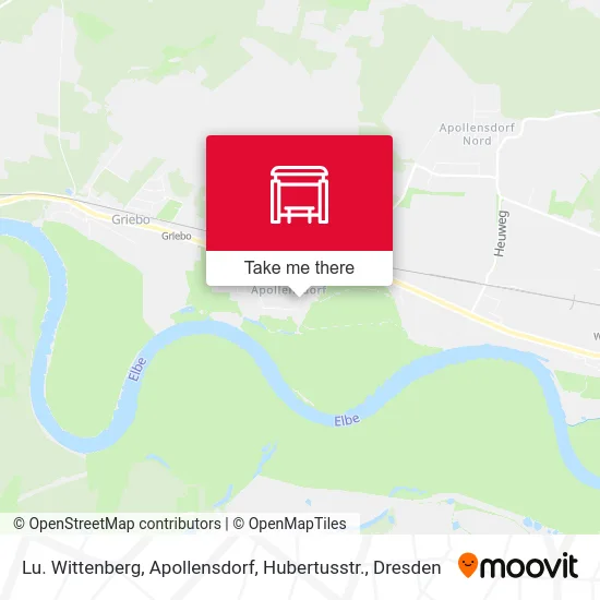 Карта Lu. Wittenberg, Apollensdorf, Hubertusstr.