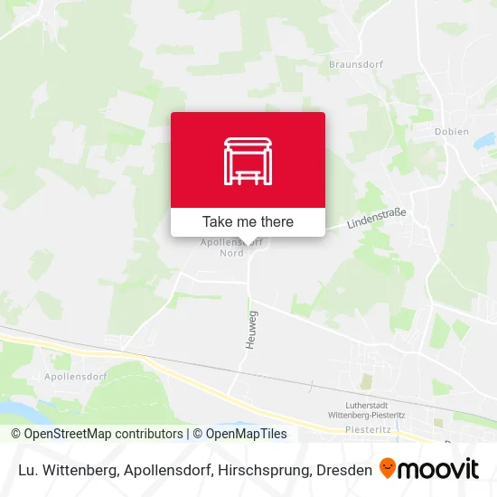 Карта Lu. Wittenberg, Apollensdorf, Hirschsprung