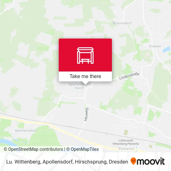 Карта Lu. Wittenberg, Apollensdorf, Hirschsprung