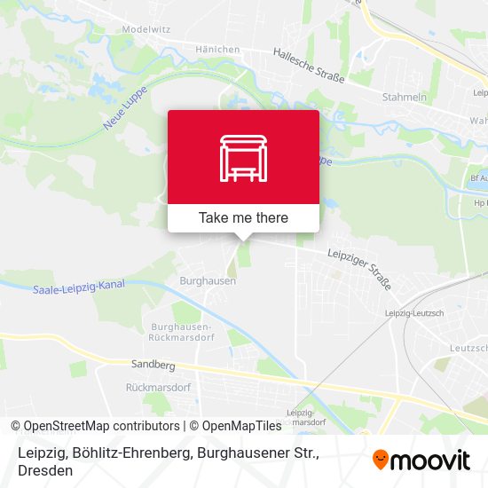 Карта Leipzig, Böhlitz-Ehrenberg, Burghausener Str.