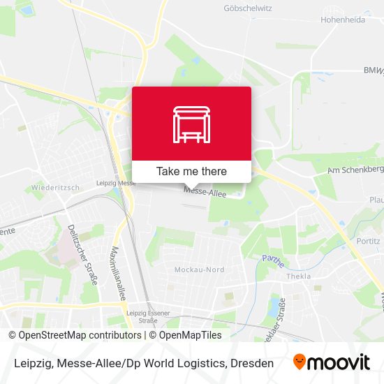 Карта Leipzig, Messe-Allee / Dp World Logistics