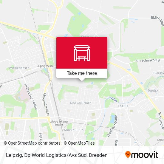 Карта Leipzig, Dp World Logistics / Avz Süd