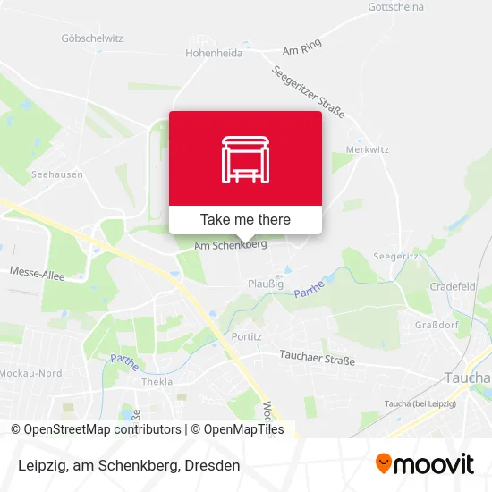 Карта Leipzig, am Schenkberg