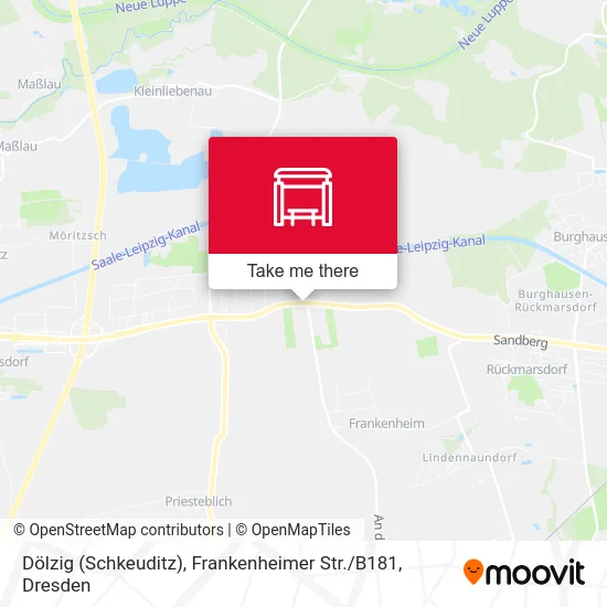 Карта Dölzig (Schkeuditz), Frankenheimer Str. / B181