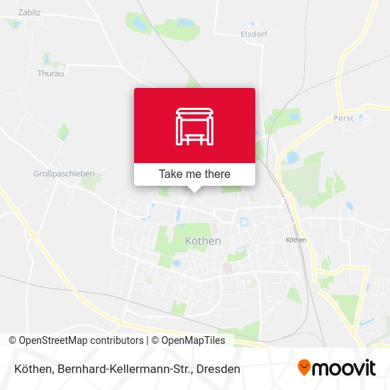 Карта Köthen, Bernhard-Kellermann-Str.