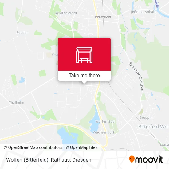 Карта Wolfen (Bitterfeld), Rathaus