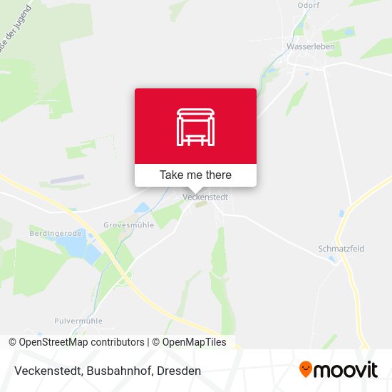 Карта Veckenstedt, Busbahnhof